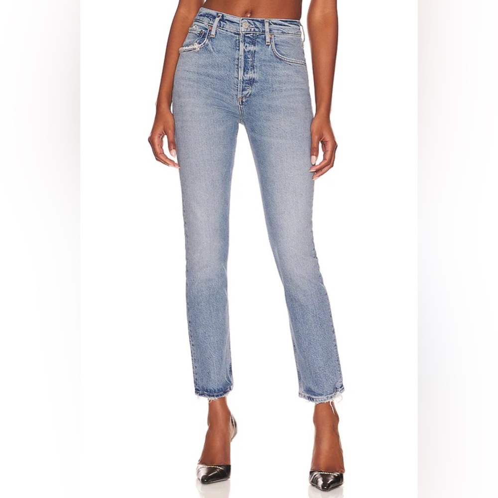 AGOLDE Riley Long Straight Jeans